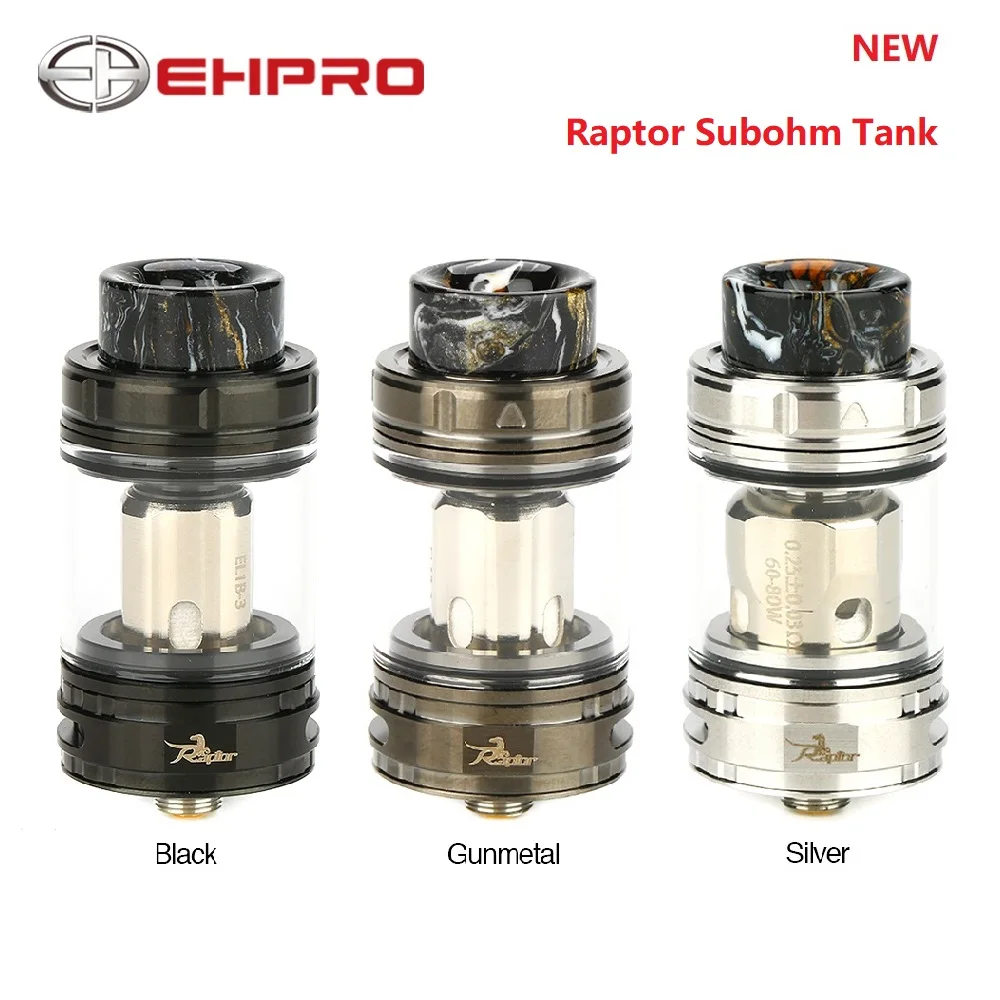 

NEW Original Ehpro Raptor Subohm Tank with 0.15ohm/0.25ohm Unique Sea Grass Mesh Coil E-cig Atomizer for Ehpro Cold Steel Mod