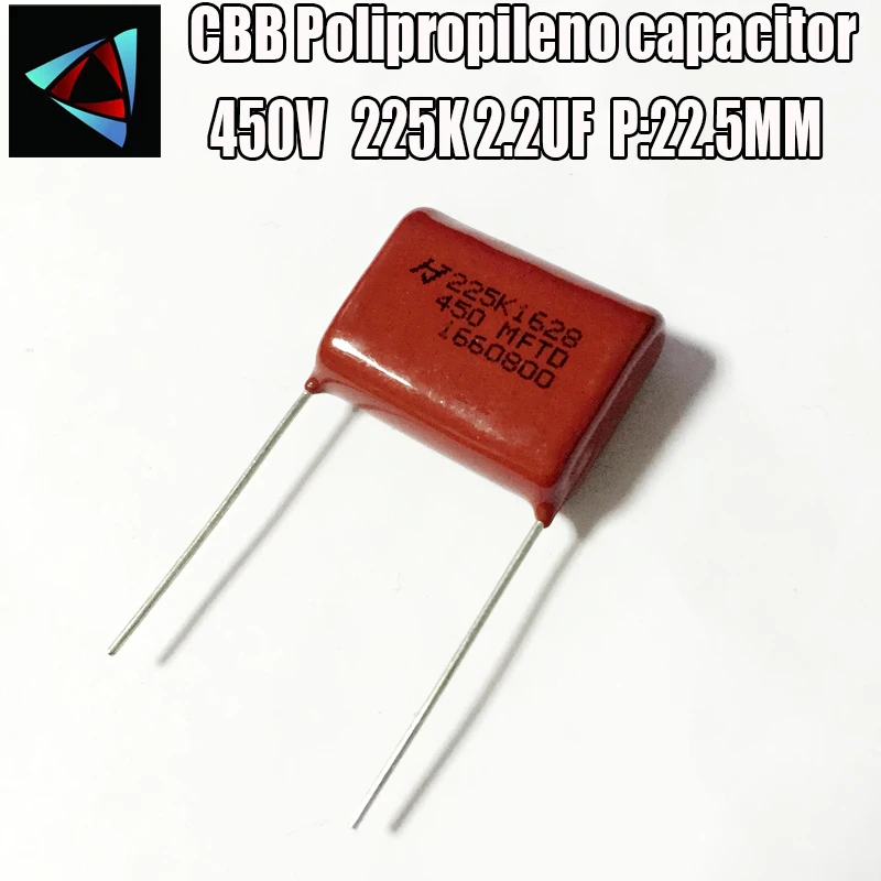 2pcs Polyproplene Safety Capacitor 2.2UF 275V X2 MKP62 225K Pitch27mm