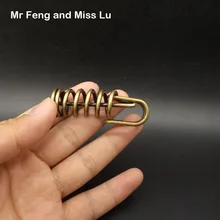 Весна Форма Малый Размеры коричневый Цвет металлическое кольцо головоломка Брайан тизер разум гаджет интеллект игры Игрушечные лошадки для детей