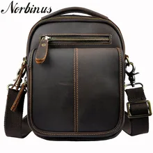 Norbinus Мужская поясная сумка из натуральной кожи поясная сумка из воловьей кожи мужская сумка через плечо кожаная сумка повседневная сумка для телефона