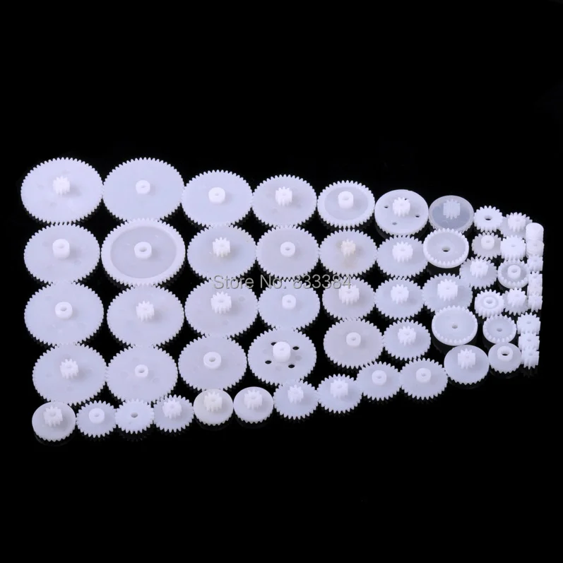 58 Styles Plastic Gears All Module 0.5 Robot Parts for DIY Arduino