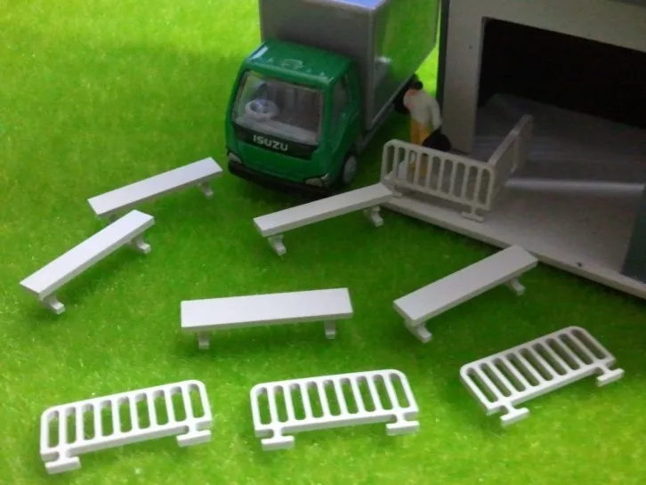 

Scenery Models HO 1/87 scale model fence,chairs,miniature kits ABS plastick model train layout