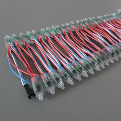 100 шт./лот DC5V 9 мм UCS1903 Адресуемых Светодиодный модуль пиксела свет, цифровой rgb пиксель строка; водонепроницаемый IP68 Номинальная; RGB