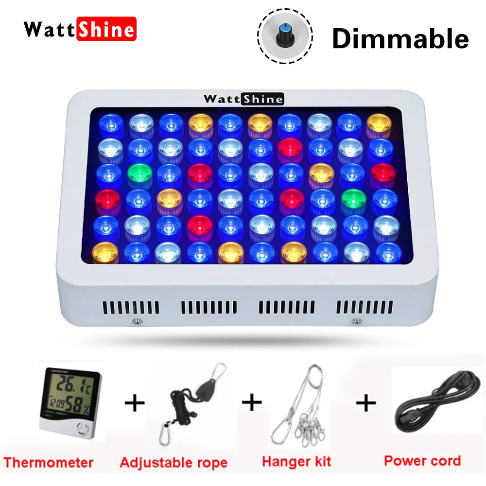 

Fish aquarium Coral aquariums Fishing light Dimmer marine light 180W Dimmable led aquarium lamp us Fish tank Fishbowl Waterpot