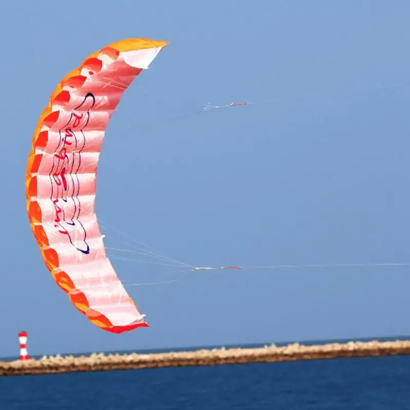 Дети весело Dual Line трюк Parafoil воздушный змей парашют аксессуары для воздушных змеев забавные детские пляжные Спорт на открытом воздухе игрушки играть с линии