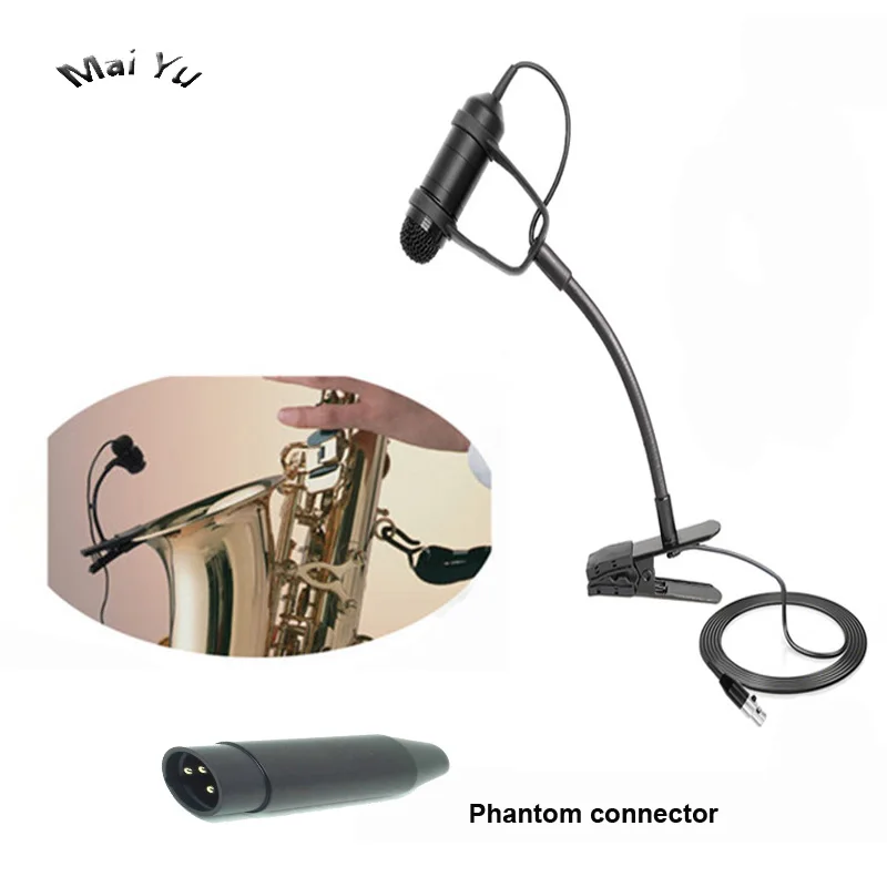 Professional Instrument Saxophone Microphone Condenser Music Microfone