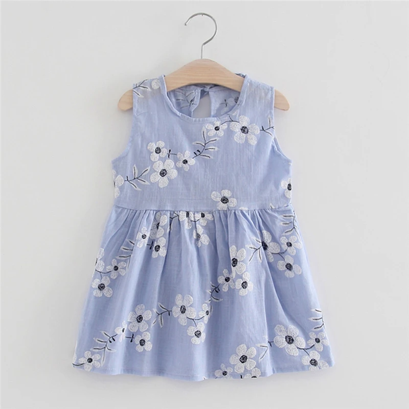 2019 New Arrival Toddler Girls Summer Princess Dress Kids Baby Party Wedding Sleeveless Dresses Flower Girls Dresses B26$ (1)