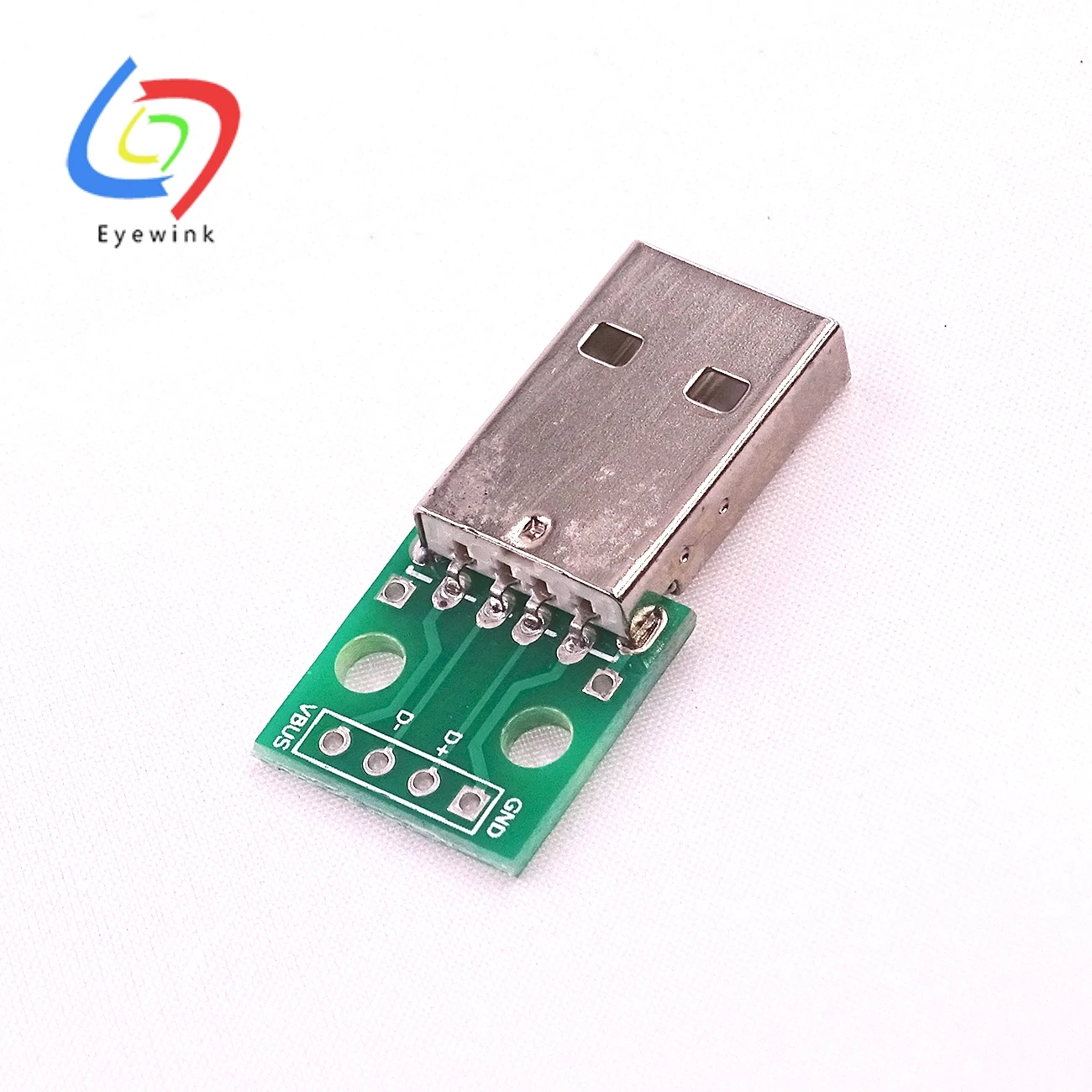 

USB male to Dip 2.54mm in line 4P line power adapter plate mobile phone data line