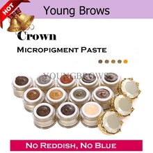 Microblading брови вставить Цвета 3D руководство Перманентный макияж бровей, вышивка MicropigmenyPigment 14 Чернила татуировки Цвета