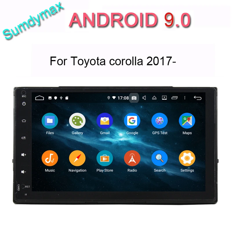 Cheap Android 9.0 Car DVD Player for Toyota Corolla Auris Fortuner Estima vios Innova 2016 2017 2018 gps navigation car player 0