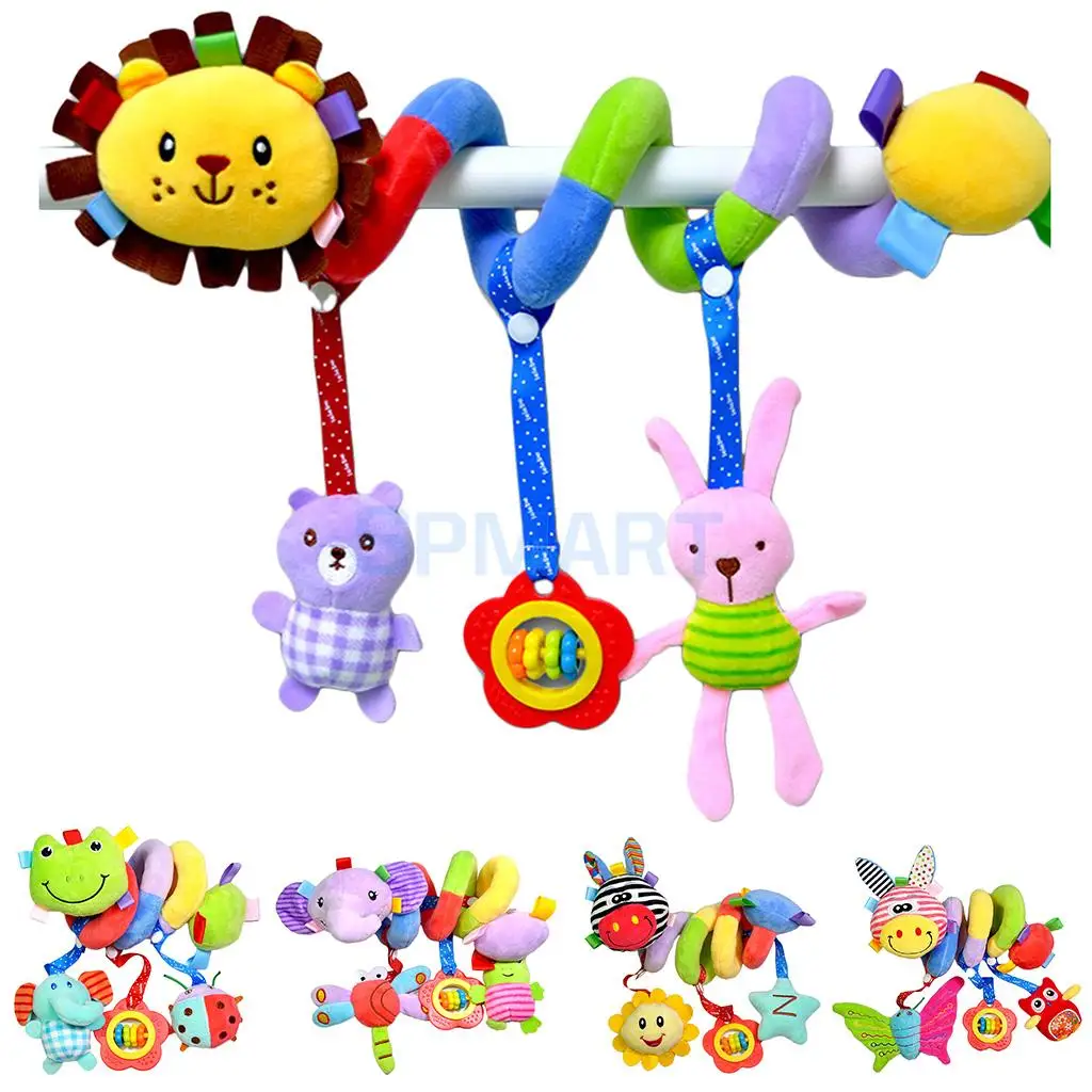 Cute Spiral Activity Stroller Car Seat Cot Hanging Baby play Toys Rattles Infant