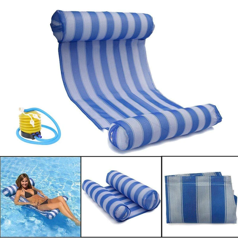 Водный гамак надувная плавающая кровать плавательный бассейн Досуг стул свет пляж плавание гамак вода игрушка для взрослых