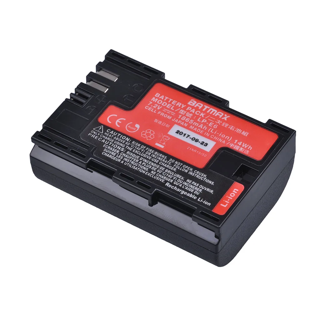 Kaufen 2pc LP E6 LP E6 LP E6N Batterie Japan Sanyo Zellen + LED Dual USB Ladegerät für Canon EOS 6D 7D 5DS 5DSR 5D Mark II 5D 60D 60Da 70D 80D