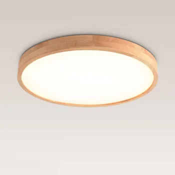 

Wood Ultra-thin Ceiling Lights Modern Led Ceiling Lamp For Living Room Bedroom Luminaire Porch Aisle Corridor Lighting Fixtures