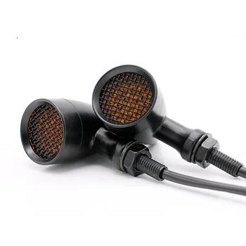 

Motorcycle Mesh Lens Turn Signal Light 20 LED Turn Signals Indicators Universal Blinkers Flashers for Harley Honda Yamaha
