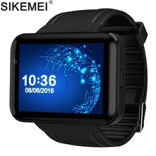 SIKEMEI Android Смарт часы Bluetooth Sports Tracker наручные часы 3G сеть WCDMA WIFI GPS камеры большая батарея DM98 MTK6572