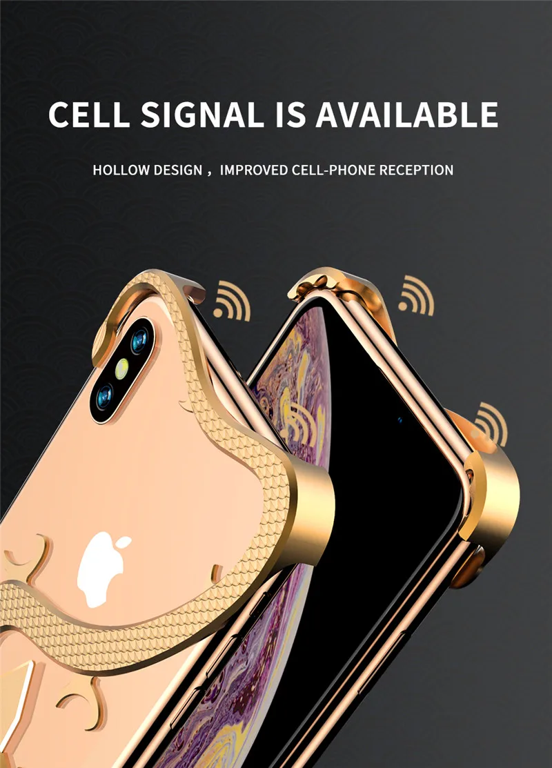 R-just китайский дизайн дракона металлический чехол для телефона iphone XS MAX X XS XR противоударный чехол для мобильного телефона iphone XS
