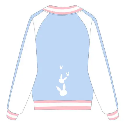 [Сток] Игра OW Rabbit D. VA DVA Косплей ветрозащитная дышащая сетчатая тонкая бейсбольная куртка Спортивный Топ Новинка