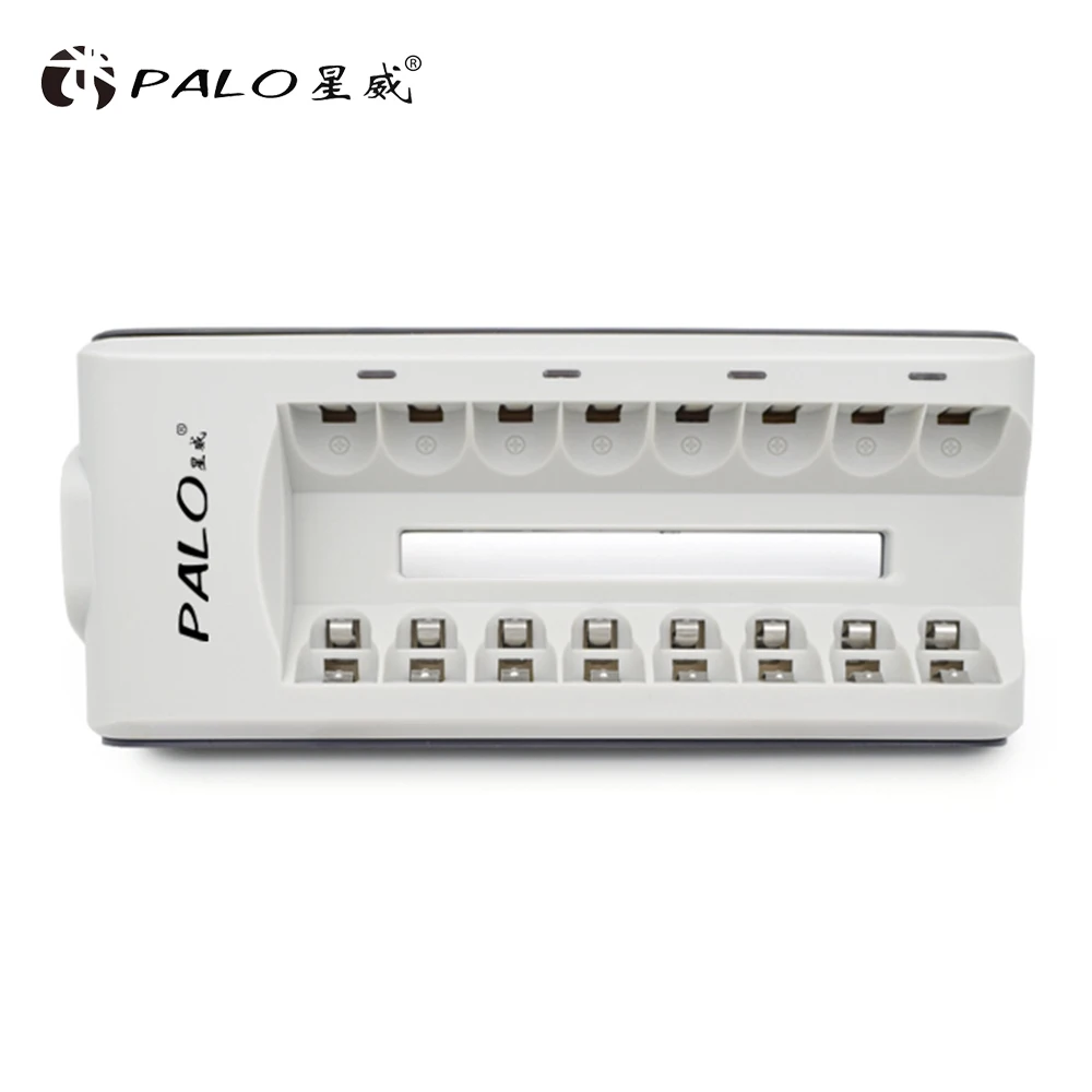 PALO 8 slots smart battery charger for AA/AAA rechargeable battery+4pcs AA3000+4pcsAAA1100 mAh NiMH rechargeable batteries PALO 8 slots smart battery charger for AA/AAA rechargeable battery+4pcs AA3000+4pcsAAA1100 mAh NiMH rechargeable batteries