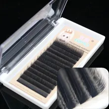 Все размеры 8-12 мм B 0,1 мм толщина расширение двухслойные Ресницы Отдельные Накладные ресницы новое качество мягкое крест Поддельные ресницы
