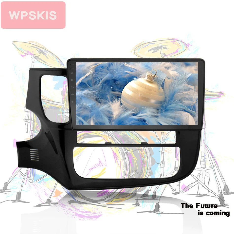  10'' touch screen Car navigation gps dvd Video player 4G WIFI for mitsubishi outlander 2016 octa co