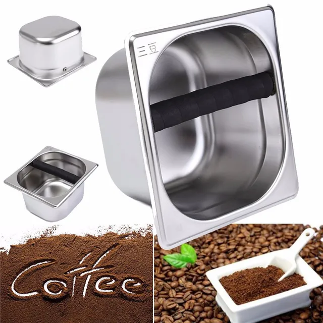 Cheap Residue Waste Holder Organizer Stainless Steel Coffee Grounds Knock Box For Coffee Machines Coffee Tool Cafe Shop Accessories Cheap Residue Waste Holder Organizer Stainless Steel Coffee Grounds Knock Box For Coffee Machines Coffee Tool Cafe Shop Accessories