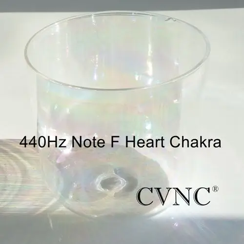 CVNC 6 ''«Поющая чаша» C# D# E F# G# A# B прозрачная кварцевая Поющая чаша с естественным космическим светом - Цвет: 440Hz