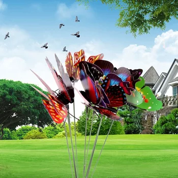 Hot Sale 10pcs Colorful Creative Flowerpot Decor Garden Decoration Butterfly Garden Beautiful Ornaments