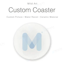 Пользовательские Кофе Чай пиво керамическая подставка пустой творческий бар кухонные аксессуары персонализированные фото черный белый сублимации коврик