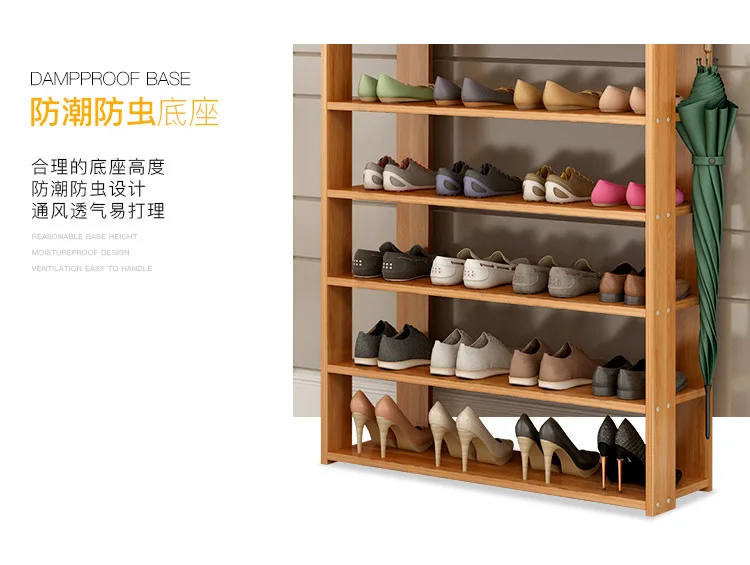 LK1680 дешевая многослойная деревянная стойка для обуви Простые шкафы для обуви многофункциональные пылезащитные стеллажи для хранения с ящиком 4/8 слой s