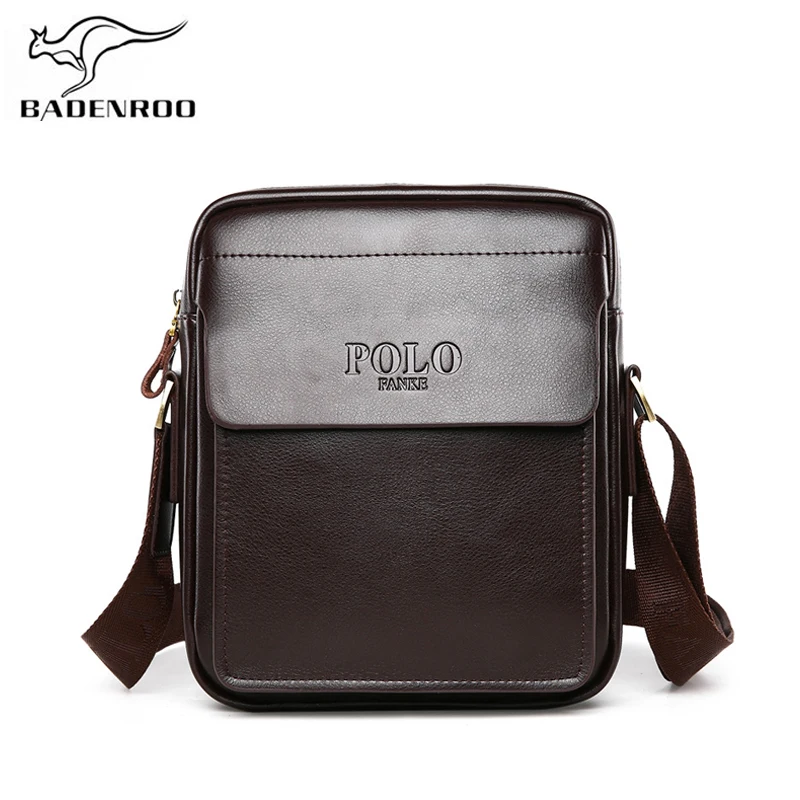 Badenroo Genuine Leather Polo Men Shoulder bags Classical Messenger Bag Cross Body Bag Fashion Casual Business Handbags for Men Badenroo Genuine Leather Polo Men Shoulder bags Classical Messenger Bag Cross Body Bag Fashion Casual Business Handbags for Men