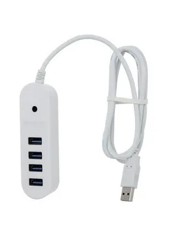 

Super Speed 5Gbps USB 3.0 4-Port HUB with 1meter Long Cable Switches Spilitter Adapter Connector Convertor for Computer Laptop