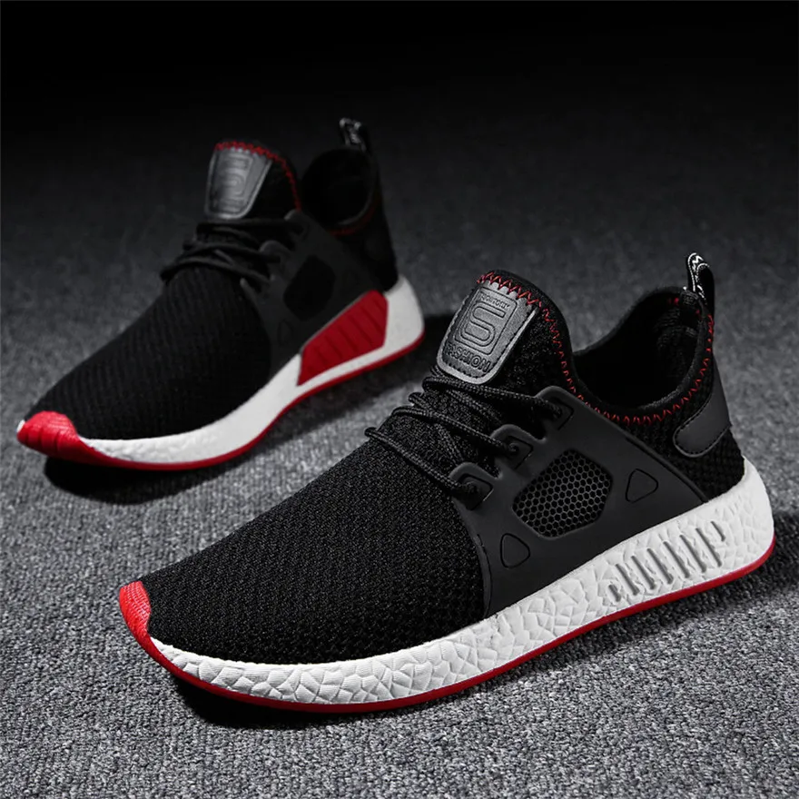 Mode Croix Style Jeunes Un Solide Black red Sagacemen Fly 15 Chaussures À Tricoter Casual Tied Mai gray Faire Devrait Ligne Gym Geste gxdwqpwa