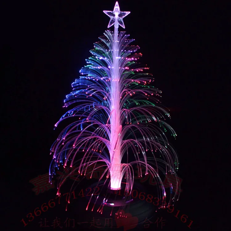 2pcs Romantic Sleep Light Colorful Changing LED Christmas Tree Gift Table Decor Supplies Novelty Gag Light