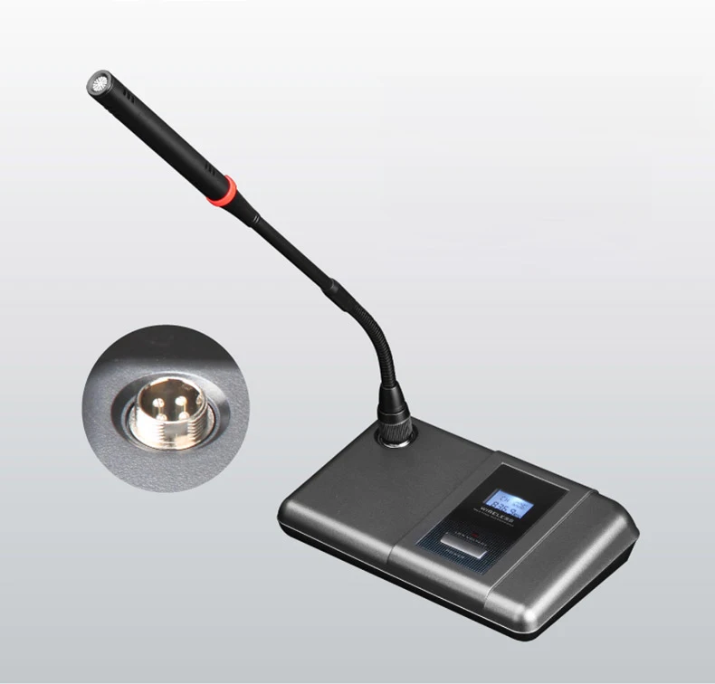 4-ميكروفون مكبر صوت للمؤتمرات اللاسلكية مع نظام مضخم الصوت Reciver 4-ميكروفون مكبر صوت للمؤتمرات اللاسلكية مع نظام مضخم الصوت Reciver