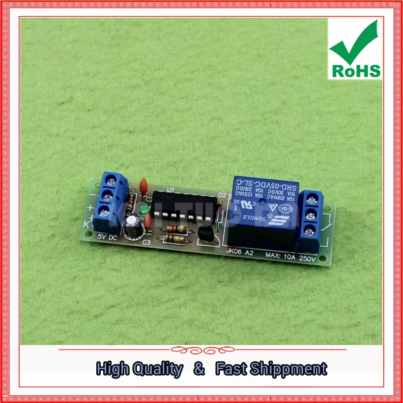 

DC 5V Self-latching relay module High-level trigger switch to control 10A load (D1B6)