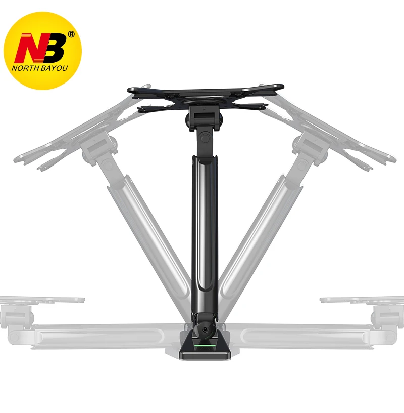 Suporte de Montagem na Parede Novo Alumínio Movimento Completo 27-45 Polegada tv Gás Mola Braço Carga 3-13kgs Max. Vesa 200x200mm 2020 nb F425 Mod. 1469835 - Image 4