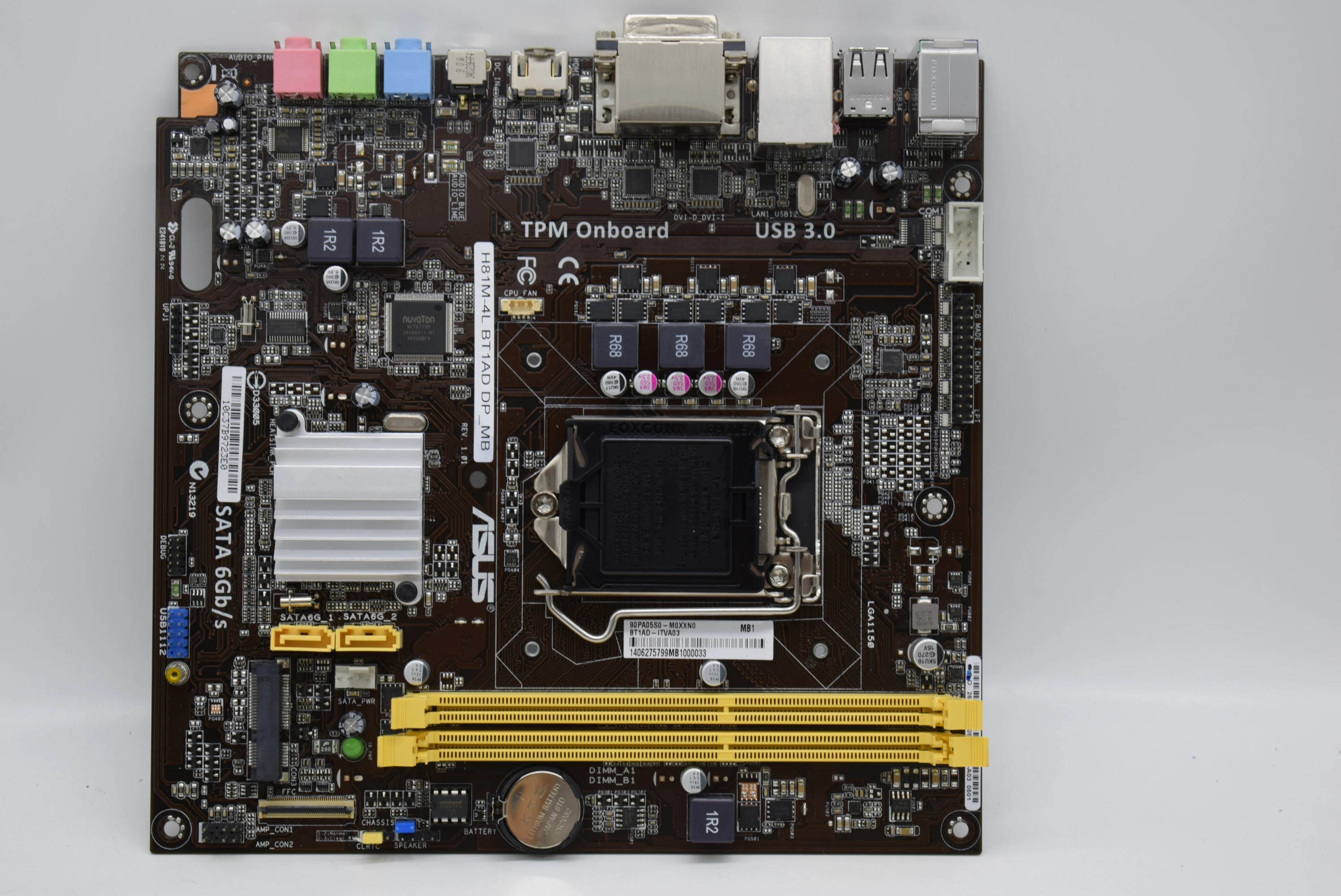 Оригинальная материнская плата H81 для ASUS H81M 4L BT1AD 1150 контактов DDR3 источник питания
