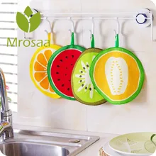 Полотенце с фруктовым узором впитывающая салфетка кухонное полотенце платок быстросохнущая салфетка для мытья посуды