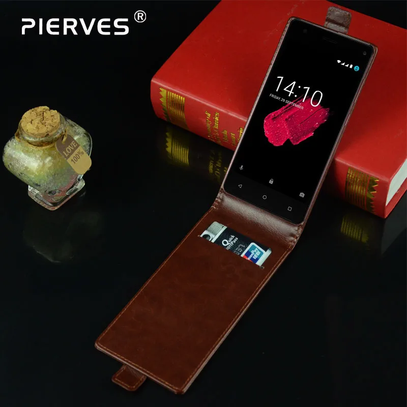 

Pierves Luxury Card Slot flip cover PU Leather Case For Prestigio Grace P5