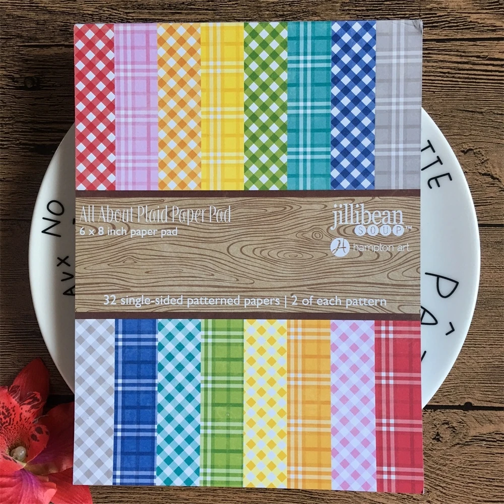 

32pcs 6*8inch Candy Color Grid Block Vellum Paper for Scrapbooking DIY Happy Planner Card Making Journal Project