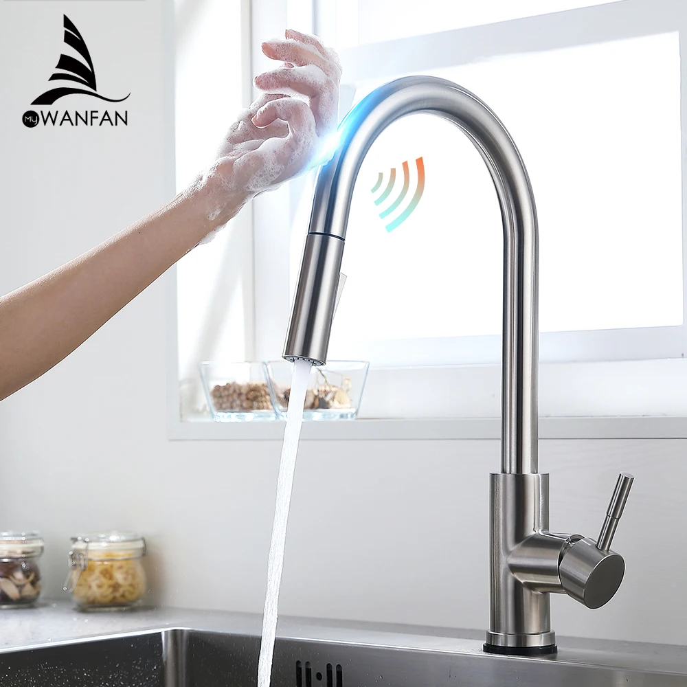Smart Touch Kitchen Faucets Crane For Sensor Kitchen Water Tap Sink Mixer Rotate Touch Faucet Sensor Water Mixer Kh 1005 Kitchen Faucets Aliexpress