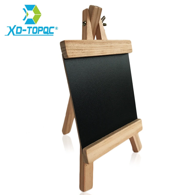 XINDI 12*23cm Mini Desktop Blackboard Pine Wood Easel Chalkboard Kid Wood Black Board Collapsible Writing Boards Free Chalk BB70 xindi 14 x 9 5 slate chalkboard vintage kitchen easel blackboard wooden frame standing black board free fluorescent pen bb073