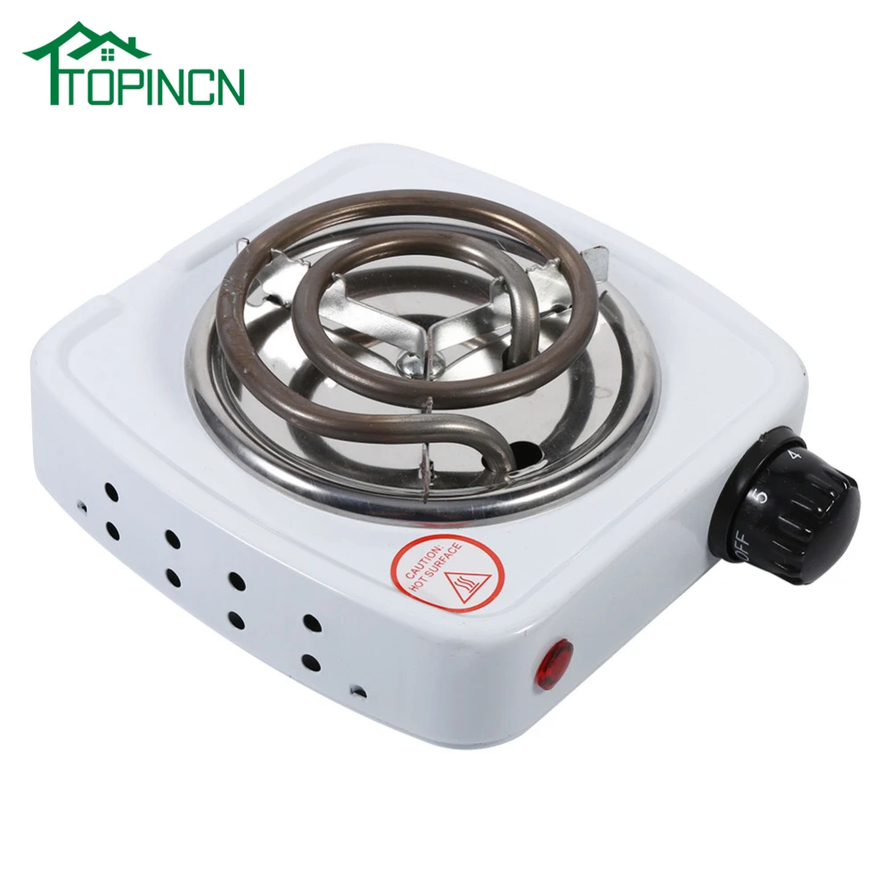 

TOPINCN Kitchen Stove Hot Plate Home Kitchen Cooker Coffee Heater Hotplate EU Plug Multifunction 220V 500W Burner Electric Stove
