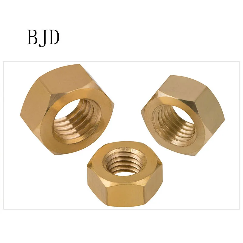 M5 /5mm SOLID BRASS METRIC HEX HEXAGON FULL NUTS FOR BOLTS & SCREWS  DIN 934 