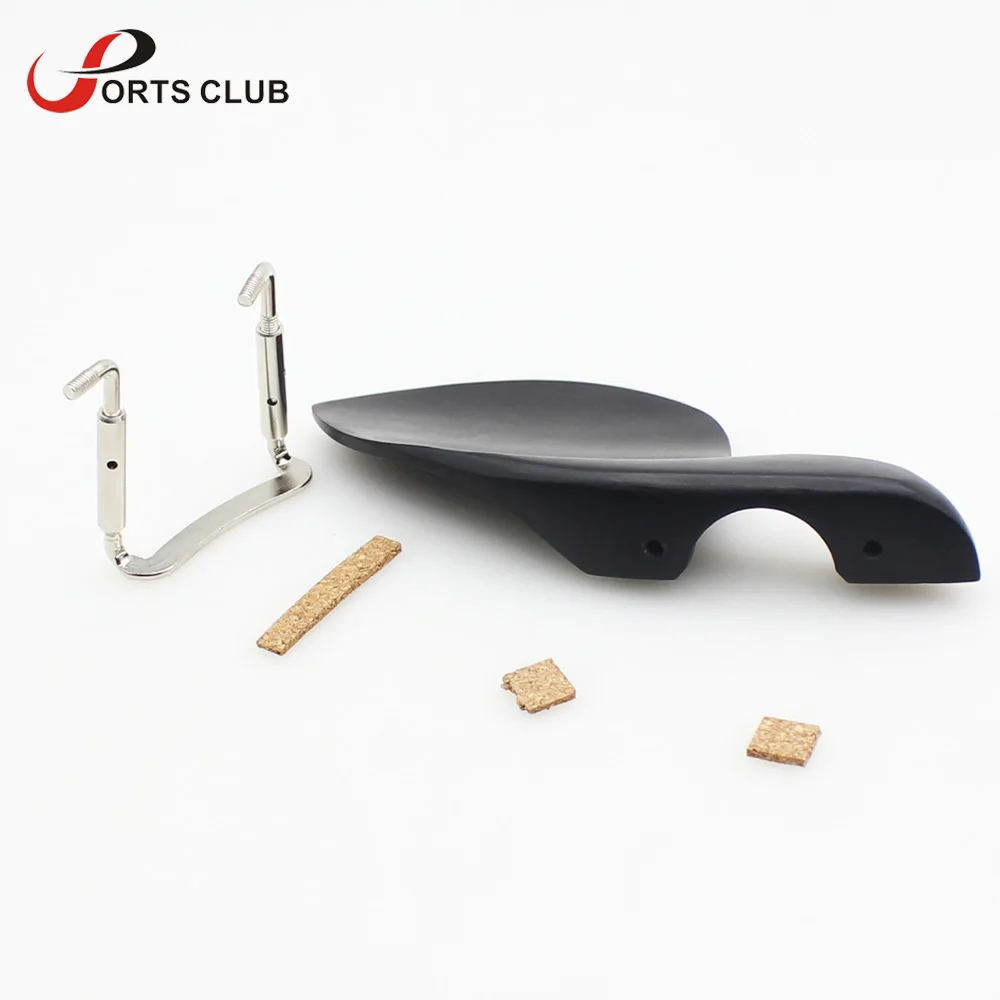 

3/4 4/4 Black Violin Fiddle Chin Rest Chinrest Wood with Standard Bracket Professional Violin Parts Accessories