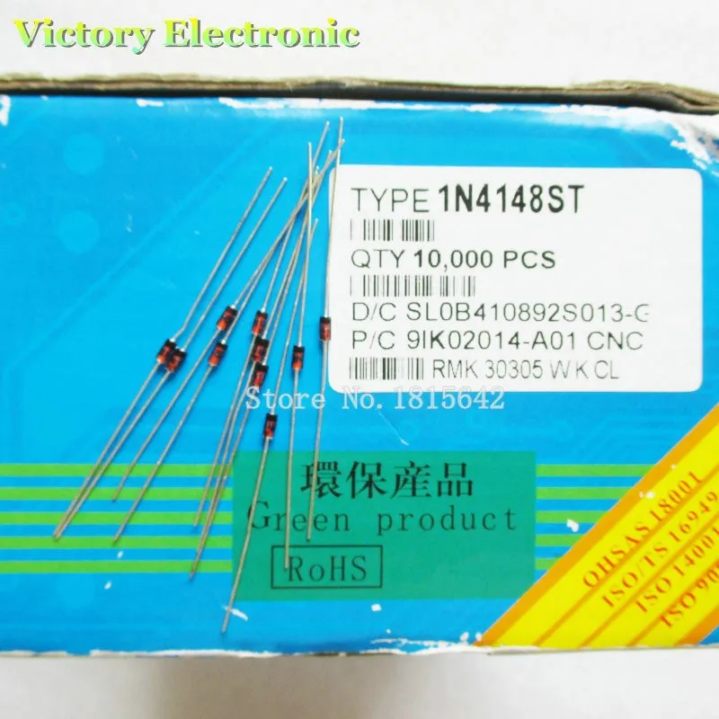 

100PCS/Lot DO-35 1N4148 IN4148 High-speed switching diodes Brand New