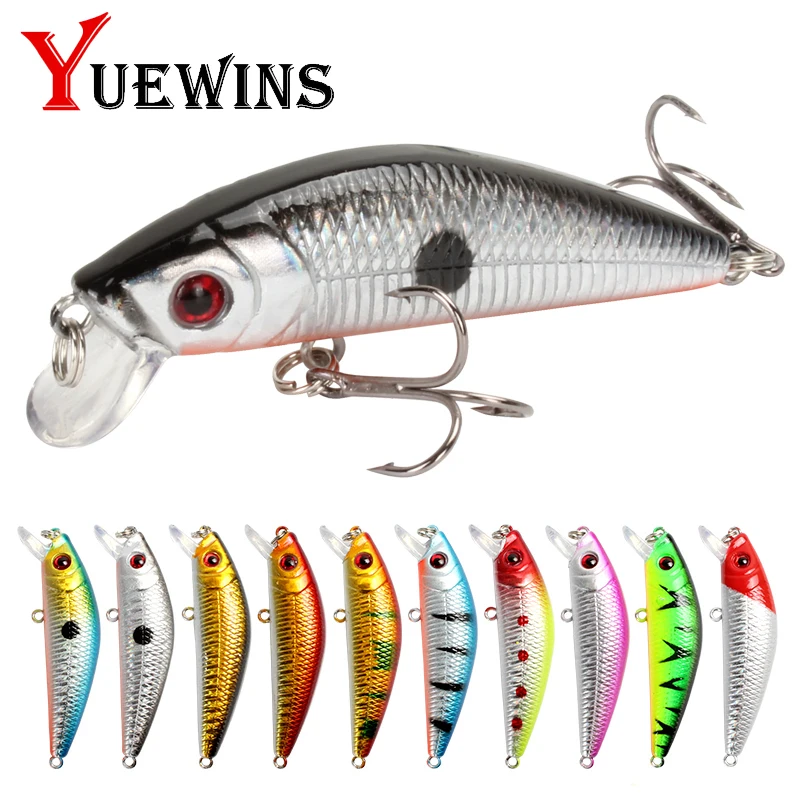 

Yuewins 7cm 8.2g Fishing Lure Minnow Crankbait Wobblers Hard Bait Slow Sinking Jerkbait Artificial Plastic Bait Fishing Tackle