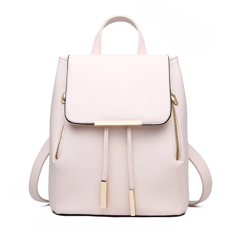 

Black School Supplies Backpack Female PU Leather Backpack Japanese Street Bag Women's School Bag for Adolescent Girls Backpacks