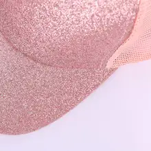 Женская Бейсболка блестящая солнцезащитная Кепка из воздухопроницаемой сетки для лета GDD99